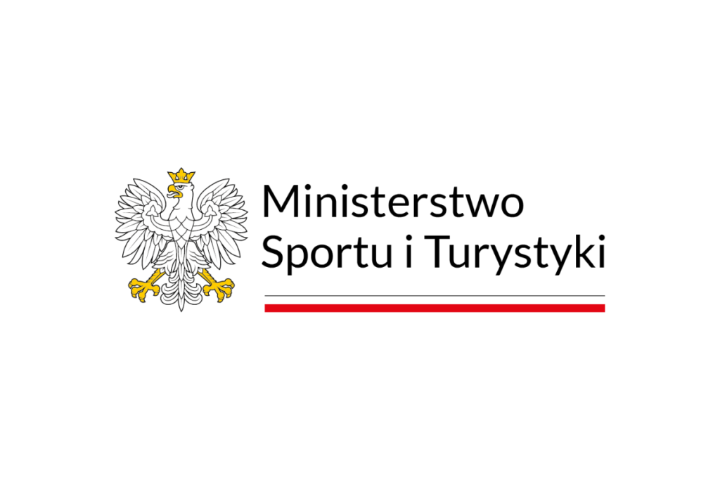 Oficjalne logo Ministerstwa Sportu i Turystyki.
